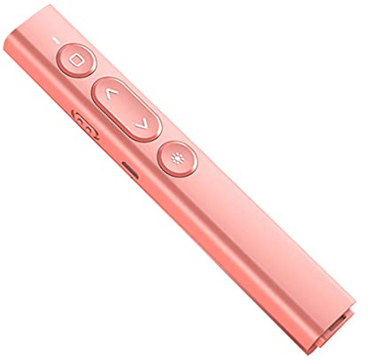 Wireless Presenter Clicker with Red Laser Pointer for Cats USB Rechargeable Presentation PowerPoint Clicker RF 2.4GHz USB Presentation Clicker for Mac / Keynote / PC / Laptop / PPT