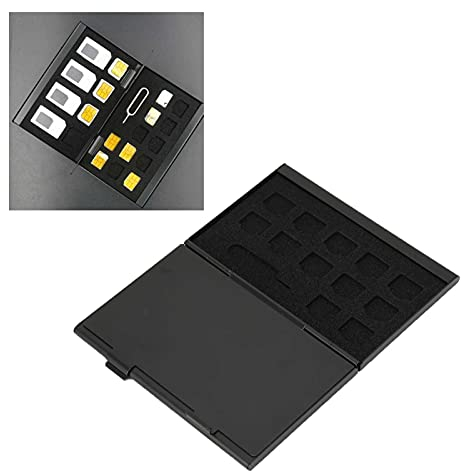 Staubdichte Speicherkartenhülle, SIM Kartenhülle Antimagnetische Staubdichte, SIM Karten CaseStoßfeste Tragbare Speicherkarten Aufbewahrungs Box