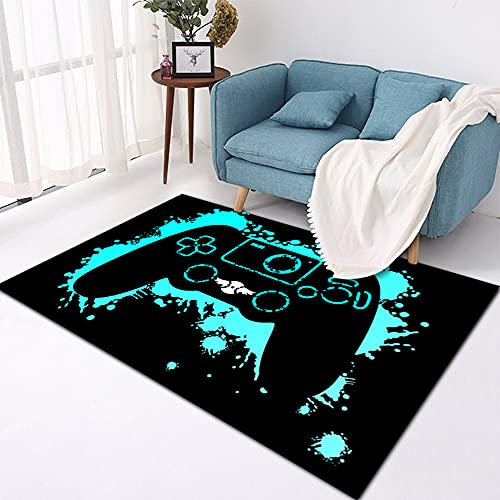 PEIHUODAN 3D Anime Galaxis Universum Gamer Teppich Kinder Jungen Groß Kinderzimmer Gaming Teppich Schlafzimmer Dekoration Wohnzimmer Krabbelmatte Modern Kinderteppiche Waschbarer (Schwarz,60 x 90 cm)