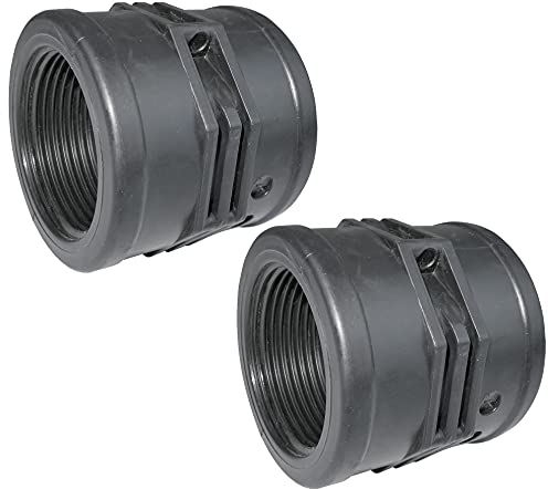 AERZETIX - C52031 - Satz von 2 Druck gewindemuffen 1 1/4'' weiblich/weiblich zum einschrauben aus kunststoff PN 10 bar - druckverschraubung zum einschrauben