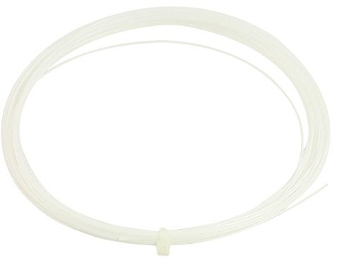 Ruilogod 0.75mm Spur Sport Weiß Badminton-Schläger Schläger String 10M
