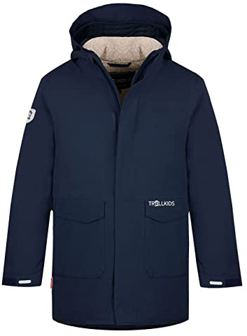 Trollkids Kids Laksefjord 3in1 Jacket, 140/140, Navy