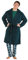 TRAMAS+ Vestaglia Invernale da Uomo Color Corallo, Con Cintura Regolabile, Indumenti da Notte, da Salotto - L, Verde Menta