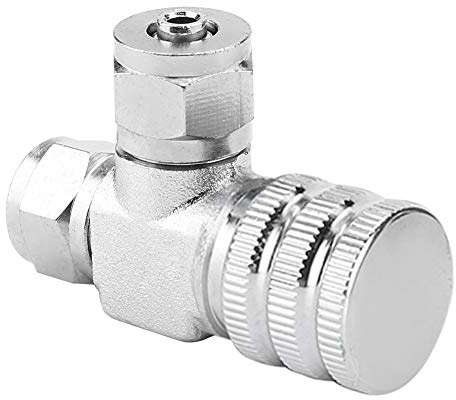 Rubinetto a spillo, acquario regolatore di CO2 ago valvola per serbatoio acquario ritegno contatore bolle accessorio serbatoio pesce 02# Regolatore Co2 Acquario(02#)