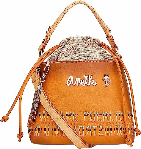 Anekke Damen Schultertasche mit Umhängetasche TOP Handle, bunt