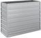 vidaXL 100x40x77cm Galvanized Steel Raised Bed - Silver Outdoor Garden Planter for Patio, Balcony - Large Self-Assembly Metal Plant Container for Vegetables, Herbs, Flowers
