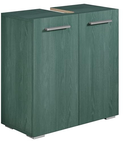 Badplaats B.V. Meuble Vasque Jupiter - Vert Mat - 60 x 30 x 60 cm - Meuble de Salle de Bain, Colonne, Armoire