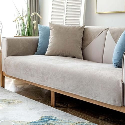 MTHGH Sofabezug Anti Rutsch Vintage Design Sofaschutz Sofaschoner,Hund Katze Überwurf Hundedecke Ecksofa Sofa Schutzdecke Schonbezug Sofa Abdeckung Sofaüberwurf Couchhusse (Light Brown D, 90x160cm)