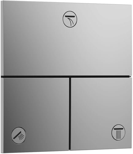 hansgrohe ShowerSelect Comfort E, válvula para instalación empotrada de termostatos ShowerSelect Comfort E (3 funciones), cromo