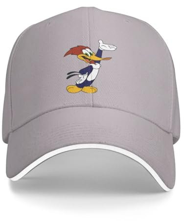 VIDOJI Baseballkappe benutzerdefinierte Woody Woodpecker Karikatur Baseballkappe Frauen Männer Verstellbare Papa-Mütze Sport