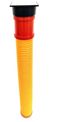 Sickerschacht DN110/1m Drainageschacht mit Zulauf ohne Zulauf Hofablauf Bodenablauf Rohr Abwasser (DN110 ohne Zulauf Edelstahl)