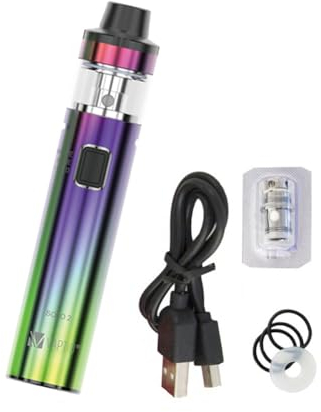 VAPTIO SOLO2 Starter-Kit mit 50W Box Mod All-in-One-Kit für elektronische Zigarette Verdampfer Keine Flüssigkeit Kein Nikotin (Regenbogen)