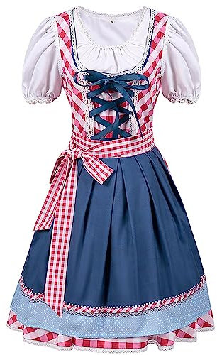 Sale Angebote Elegantes Dirndl Damen Traditionelles Trachtenkleid mit Modernem Flair, Oktoberfest Damen Outfit Mutter Tochter Kleid Erstkommunion Geschenke Mädchen
