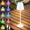 Homefire Tischlampe Kabellos LED Tischleuchte Akku - Outdoor Nachttischlampe RGB Touch Dimmbar Schreibtischlampe IP54 Bettlampe Tisch USB Nachttischleuchte Schlafzimmer Aufladbar Weiß für Schreibtisch