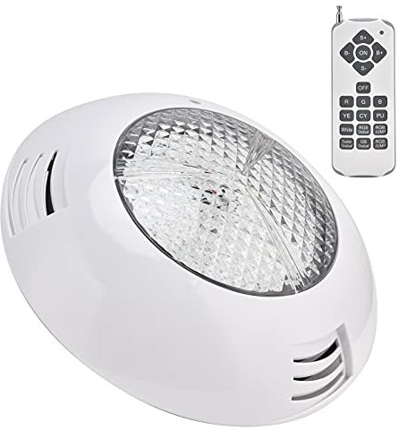 Greensen LED Swimming Pool Light, RGB Unterwasserbeleuchtung mit Fernbedienung, IP68 wasserdichte Wandmontage Licht Farbwechsel Light für Pool, Aquarium (18W)