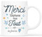 𝗖𝗔𝗗𝗘𝗔𝗨 𝗣𝗟𝗨𝗦 Mug Personnalisé Prénom - Merci Pour Tout - Idée Cadeau Personnalisé Remerciement, Cadeau Merci, Tasse Remerciement, Mug Gratitude