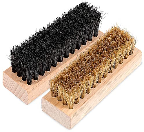 COLLBATH 2 STK Bürste Skelett- Stiefelpolitur-kit Schuhe Schrubben Schuhreinigungsset Reinigungssets Schuhreiniger Hölzern