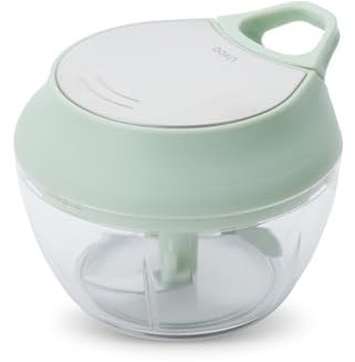 Livoo - Hachoir manuel 450 ml MEN430-450ml, 3 lames, verouillage sécurisé, bol compatible lave vaisselle