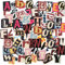 208 Stück Buchstaben Aufkleber,Selbstklebend Wasserdicht Buchstaben Sticker für DIY Scrapbook,Schilder,Briefkästen,Reisetasche,Dekoration,Vintage Sticker Charmante Retro-Stil Sticker