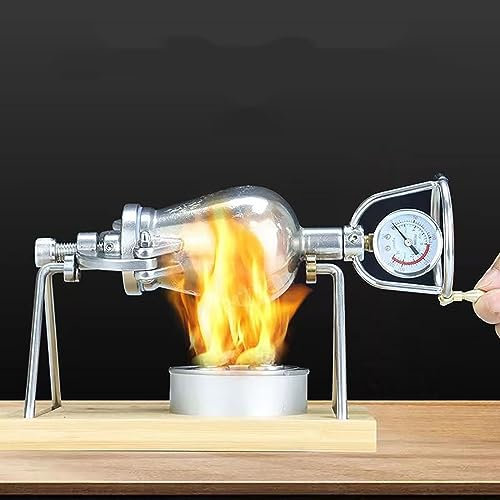 KEhtu Altmodische Hand-Popcornmaschine, 380-ml-Körnerverstärker Mit Komplettem Zubehörsatz, Heizung Mit Offener Flamme, Geeignet Für Mais, Mungobohnen, Reis, Weizen, Sojabohnen Und Schwarzen Reis