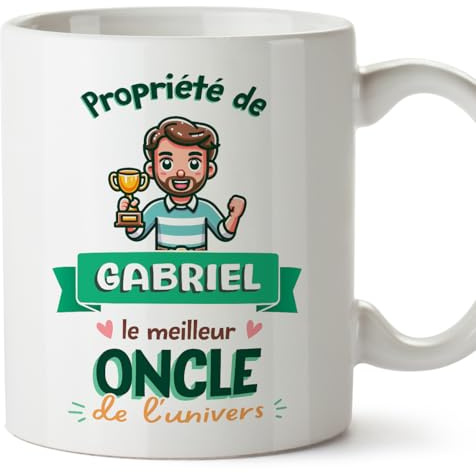 Mugffins Tasses Personnalisables pour ONCLE/TONTON - En Français - Cadeau Personalisé- Propriété de - 11 oz / 330 ml