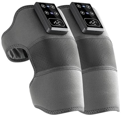 Elektrische kniepolster -Kniewärmer-Wickel Und Bandage | ung Drei Vibrationsstärken, 3000-mAh-Akku Mit Hoher Kapazität Für Schultern, Ellbogen, Oberschenkel Und Arme