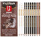 VINSPIRE 12-Piece Mixed Charcoal Pencils Set - Black, White, and Colored Charcoal Pencils for Sketching, Shading, and Portrait Drawing, Art Supplies for Beginners and Professionals