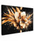MuchoWow© Leinwand Bilder Groß 120x80 cm XXL Wanddeko Wohnzimmer Aesthetic Room Decor Deko Zimmer Wandbilder Modern Bild auf Leinwand Blumen - Gold - Graffiti - Schwarz - Abstrakt