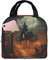 YKJJFVZ Ange Halloween impreso lonchera aislada lonchera para picnics de trabajo y actividades al aire libre