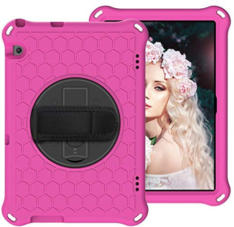 Bolsas y fundas para tabletas y PC Compatible with el caso Huawei MediaPad T5 (10.1 pulgadas), con estante de rotación / correa de funda protectora EVA + PC de cuerpo completo, trabajo robusto, imperm