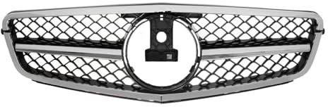 DZSJFGAIS Front Kühlergrille AMG Stil Chrom Front Kühlergrill Grill Für Mercedes Für Benz C Klasse C204 W204 S204