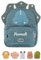 wunderwunsch TRIXIE Kindergartenrucksack, Rucksack für Sportunterricht Schule und Kindergarten, Hort und Krippe, personalisiert mit deinem Wunschnamen (Triceratops, Groß (7,5 Liter))