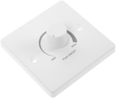 Variateur Rotatif pour Spots Led, Panneau Blanc PC 12v-24v | Réglage D’intensité Variable, Installation Facile, pour Yacht et Camping