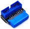 Qcbuegof Desktop Internal Sockets USB Header Adapter USB 3.2 19/20-Pin Motherboards Sockets Connection 90 Degree Adapter USB Header Adapter