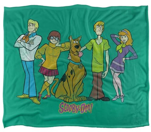 Scooby Doo! Gang Silky Touch Super Soft Throw Blanket 152 X 127 cm, White