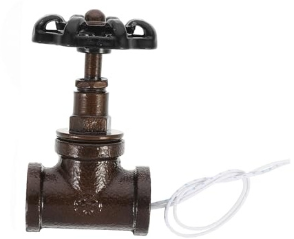 Homoyoyo Interruttore Lampada da Tavolo Vintage Stile Steampunk con Valvola di Arresto in Design Semplice e Pratico Filo Elettrico per Luci a Tubo Adatto per Lampade Decorative