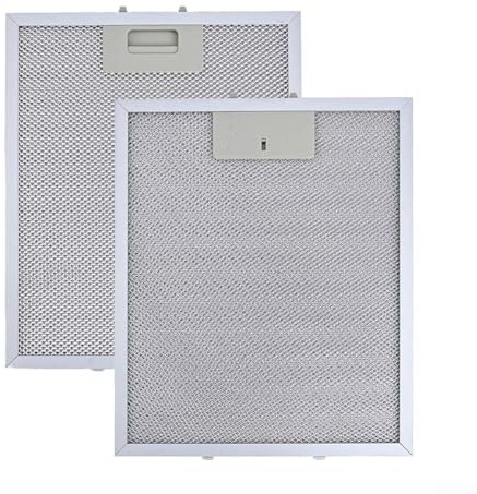 2 Stück Metallfettfilter für Dunstabzugshauben, 255 x 230mm Filter Aluminium, Hohe Ölspeicherfähigkeit Hohe Temperaturbeständigkeit, 5-lagige Fettfiltration, für Küchenabzugshauben