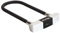 Master Lock 10,4cm wide hardened steel u-lock with 27cm shackle length; black and silver