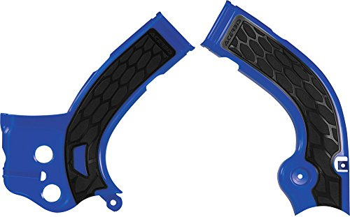 Acerbis X-Grip Frame Guards Blue/Black Compatible with Yamaha YZ450F 2014-2015/YZ250F 2014-2016/YZ250FX 2015-2016 - 2374261034