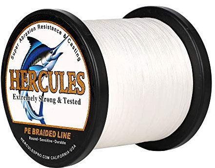 HERCULES Super Cast 100m - 2000m Yards Geflochtene Angelschnur 10lb - 300lb Test für Salzwasser Süßwasser PE Geflecht Fischdraht Superline 8 Stränge