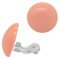 Soul-Cats 1 Paar Ohrclips Ohrringe Clips Plastik viele Farben Pastell, Farbe: peach
