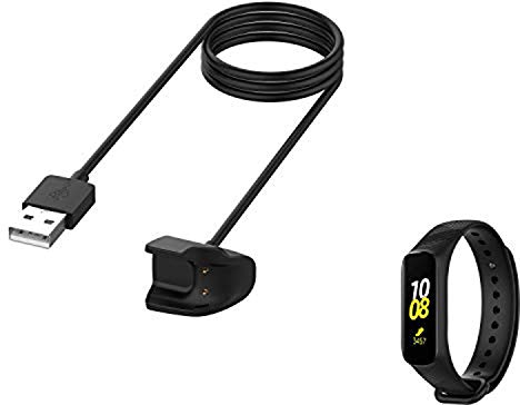 Câble de charge compatible avec Samsung Galaxy Fit E SM-R375 Remplacement du chargeur de suivi d'activité pour Galaxy Fit E SM-R375 Sport Smartwatch Tracker Station de charge