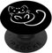 PopSockets Katze Kätzchen Schwarz PopSockets PopGrip: Ausziehbarer Sockel und Griff für Handys/Tablets mit Tauschbarem Top