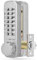 Digital Code Door Lock, Digits MiNi Mechanical Code Lock Double Sided Keyless Door Lock 4-7 Bits Security Password Lock for 30-60mm Indoor Outdoor Door