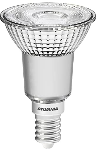 SYLVANIA LED-Lampe, E14 Sockel, 345 Lumen, Warm White (3000 Kelvin), 4.5 Watt Leistung, 25000h Lebensdauer, 50mm Durchmesser, 73mm Länge, Klarer Reflektor Kolben, 1er Pack