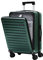 TydeCkare Valise Rigide avec Avant Poche Ordinateur, 56x26x37cm ABS+PC Ultra Légère,4 roulettes Doubles Pivotantes et Serrure TSA Valise Trolley de Voyage Portable, Vert Foncé