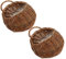 FONDOTIN 2Piezas Cesta Colgante de Tejida para Decoración de Pared Almacenamiento de Flores y Plantas Artificiales Estilo Rústico para Cocina Baño y Salón