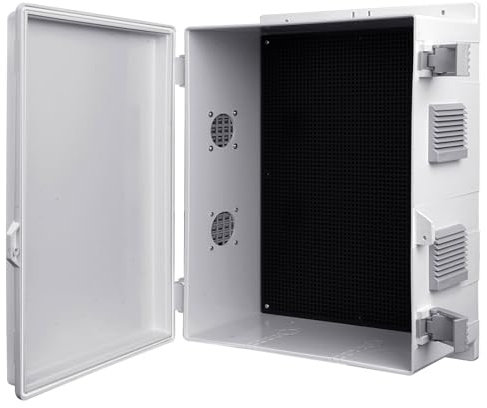 CHENGPI Schaltschrank,Industriegehäuse ABS-Kunststoffgehäuse Wasserdicht Verteilerschrank/Industriegehäuse Schaltkasten,Aufputz-Abzweigkasten 40x28x15 cm