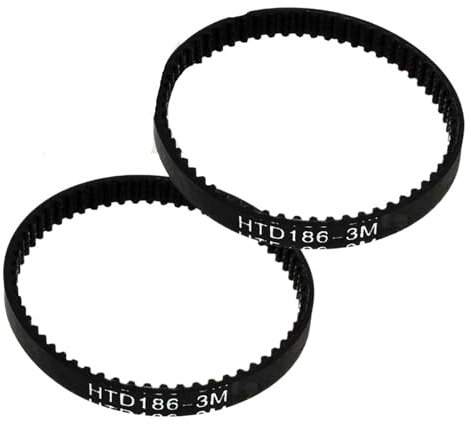 Wivplex 2pcToothed Riemenantrieb, for Karcher FC3 FC5 Hartbodenstaubsauger Ersatz Roboter Kehrmaschine Ersatzteil Antriebsriemen