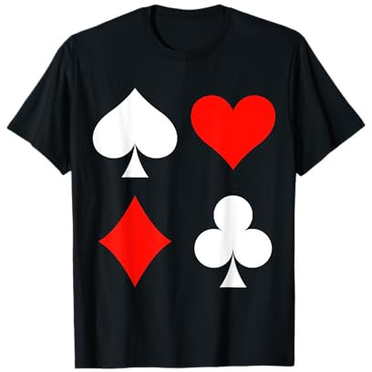 Spielkarten Skat Kartenspiel Poker Kostüm Karneval Fasching T-Shirt
